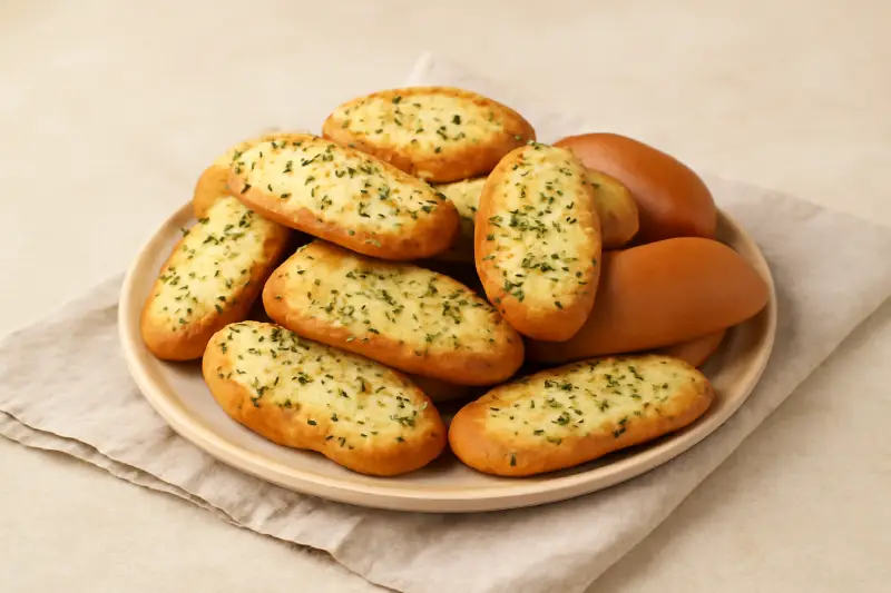 Pan de ajo biscotes