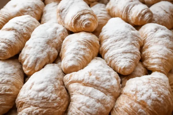 Croissants rellenos de chocolate