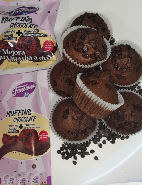 Magdalenas Muffins con chocolate laly