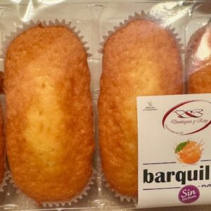 Magdalenas alargadas sabor naranja sin lactosa