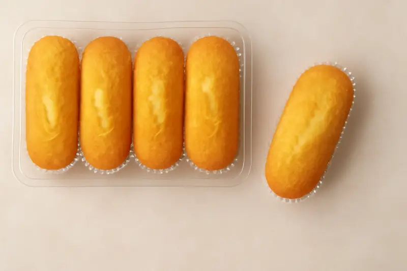 Magdalenas alargadas sabor naranja sin lactosa
